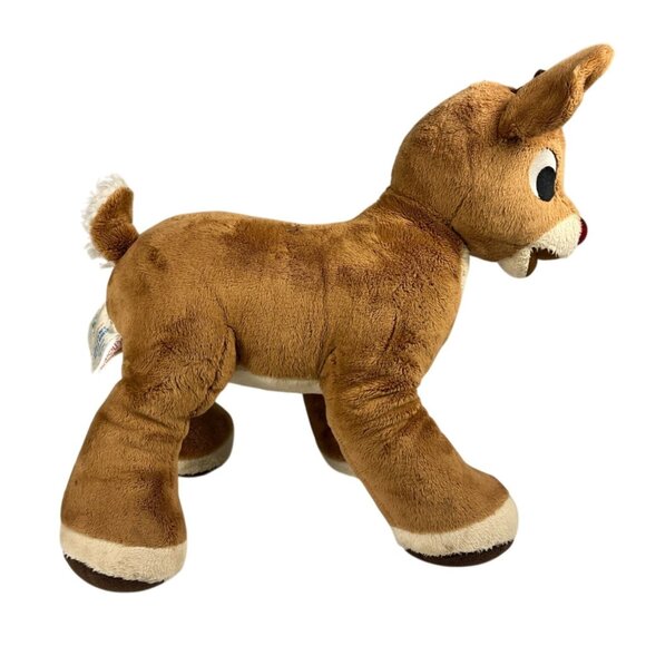 Build A Bear Rudolph Red Nosed Reindeer Plush Stuffed Toy 16" Vintage 1992 90s - Picture 6 of 14